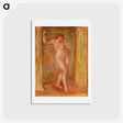 アートポストカード-Nude with Castanets - ピエール オーギュスト ルノワール Postcard.