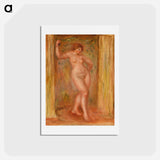 アートポストカード-Nude with Castanets - ピエール オーギュスト ルノワール Postcard.