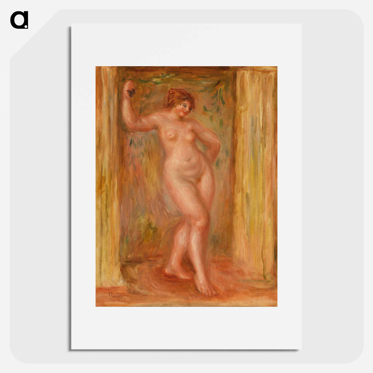 Nude with Castanets - Pierre-Auguste Renoir Poster.