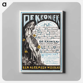 アートパネル-Reclamekaart voor 'De Kroniek' - テオ ヴァン ホイテマ Canvas.