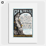 Reclamekaart voor 'De Kroniek' - テオ ヴァン ホイテマ Poster.