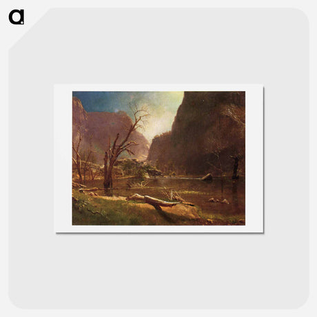 アートポストカード-Hatch Hatchy Valley, California - アルバート ビアスタット Postcard.