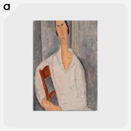 アートポストカード-Madame Hanka Zborowska Leaning on a Chair
 - バーンズ・コレクション Postcard.