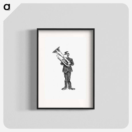 アートポスター-Parade Brass Musician From The Z.Z.G or Zig Zag Guide Round And About The Bold And Beautiful Kentish Coast
 - 大英図書館 Poster.