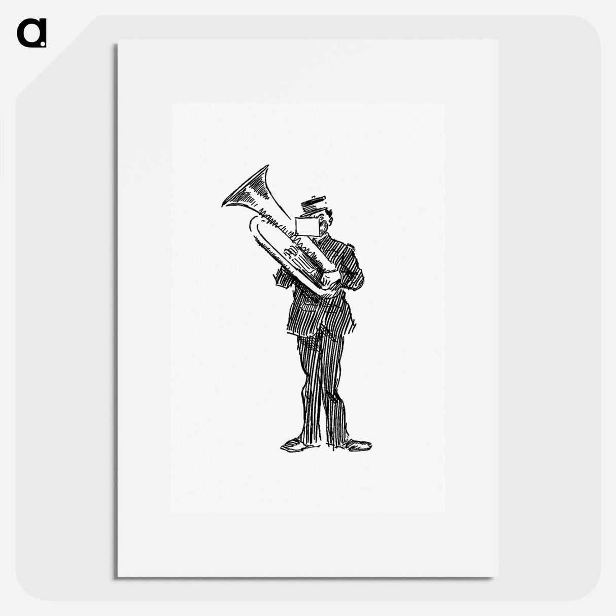 アートポスター-Parade Brass Musician From The Z.Z.G or Zig Zag Guide Round And About The Bold And Beautiful Kentish Coast
 - 大英図書館 Poster.