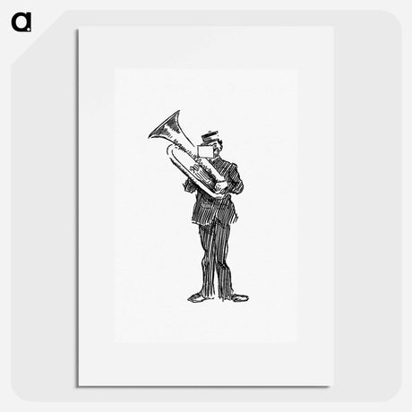 アートポスター-Parade Brass Musician From The Z.Z.G or Zig Zag Guide Round And About The Bold And Beautiful Kentish Coast
 - 大英図書館 Poster.