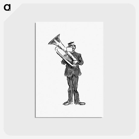アートポストカード-Parade Brass Musician From The Z.Z.G or Zig Zag Guide Round And About The Bold And Beautiful Kentish Coast
 - 大英図書館 Postcard.