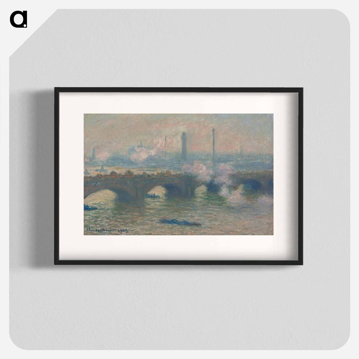 Waterloo Bridge, Gray Day - Claude Monet Poster.