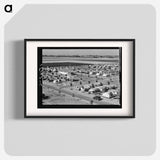 Farm Security Administration camp for migrant agricultural workers at Shafter, California by Dorothea Lange - ドロテア ラング Poster.