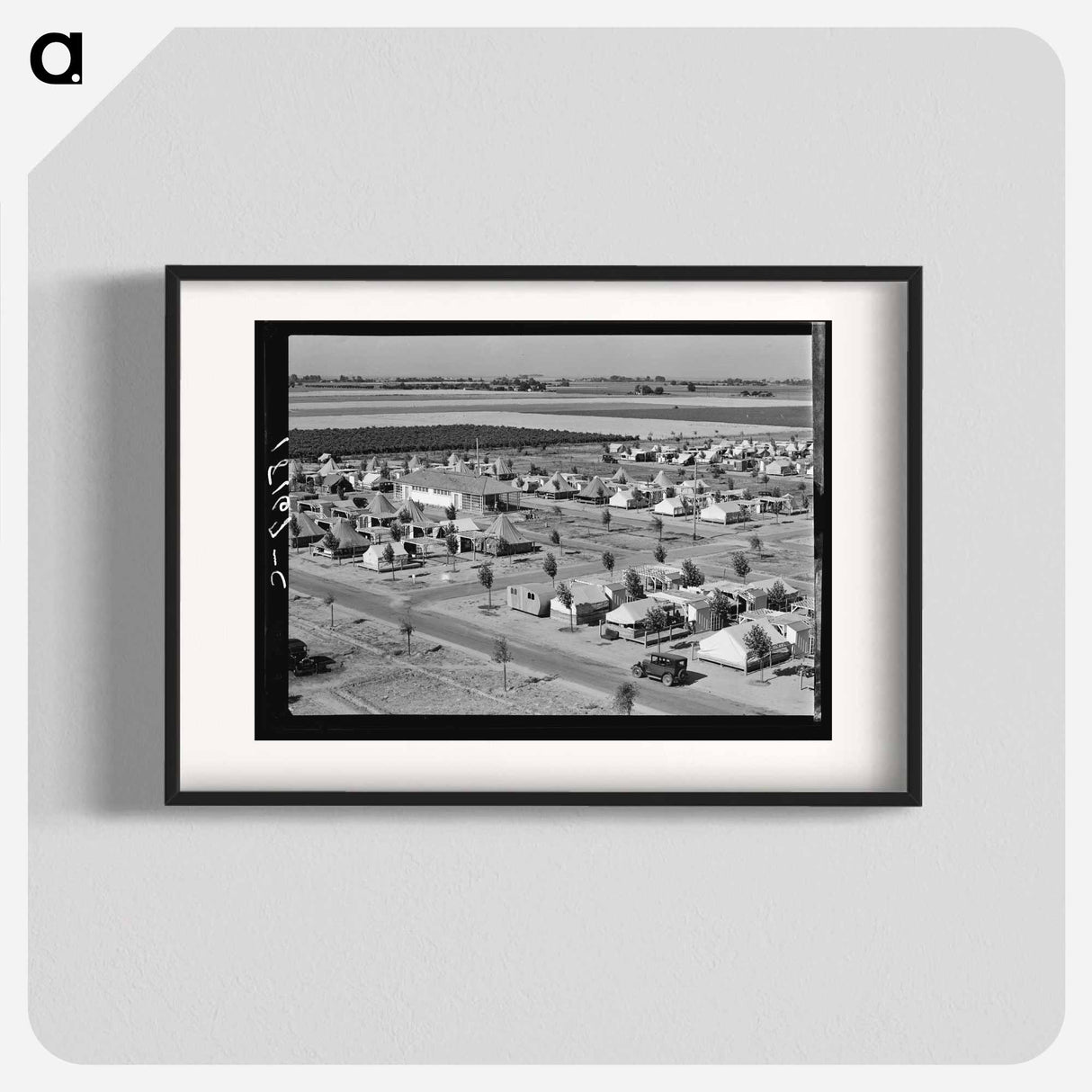 Farm Security Administration camp for migrant agricultural workers at Shafter, California by Dorothea Lange - ドロテア ラング Poster.