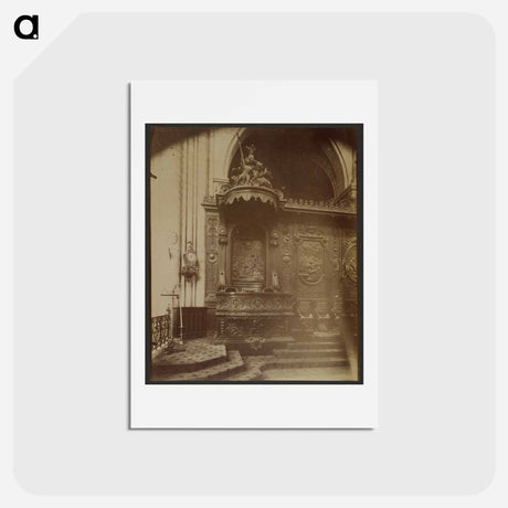 アートポストカード-Notre-Dame, Stalles
 - ウジェーヌ アジェ Postcard.