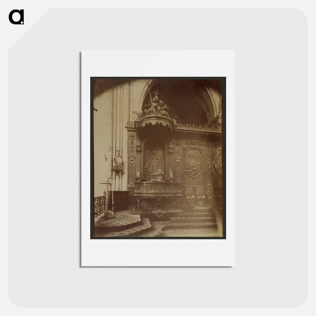 アートポストカード-Notre-Dame, Stalles
 - ウジェーヌ アジェ Postcard.