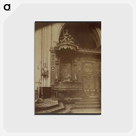 アートポストカード-Notre-Dame, Stalles
 - ウジェーヌ アジェ Postcard.