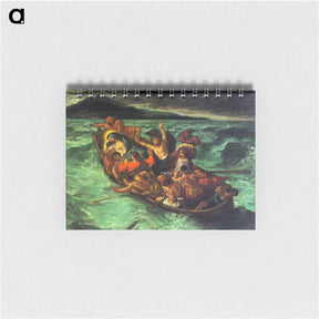 アートメモ帳-Christ on the Lake of Gennezaret - ウジェーヌ ドラクロワ Memo.