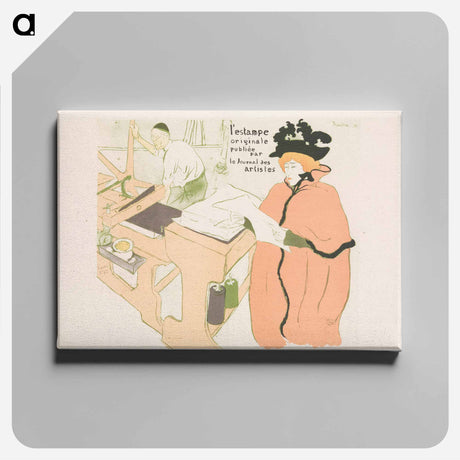 アートパネル-L'Estampe originale, Album I - アンリ ド トゥールーズ ロートレック Canvas.