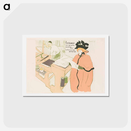 アートポストカード-L'Estampe originale, Album I - アンリ ド トゥールーズ ロートレック Postcard.