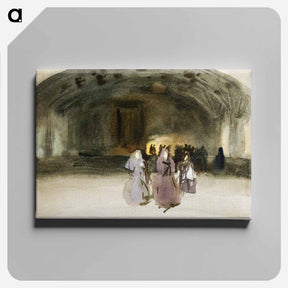 アートパネル-Women Approaching - ジョン シンガー サージェント Canvas.