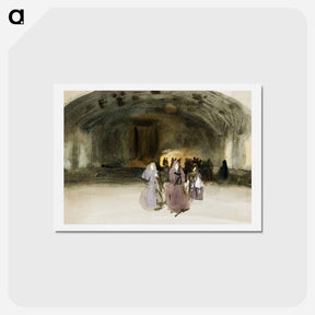 アートポストカード-Women Approaching - ジョン シンガー サージェント Postcard.