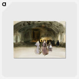 アートポストカード-Women Approaching - ジョン シンガー サージェント Postcard.