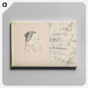 アートパネル-Kop van een vrouw met een zakdoek tegen haar neus - ユリー デ フラーハ Canvas.