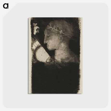 アートポストカード-Adverse Glory - オディロン ルドン Postcard.