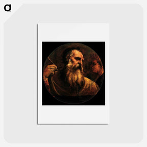 アートポストカード-St Matthew - ティツィアーノ ヴェチェッリオ Postcard.