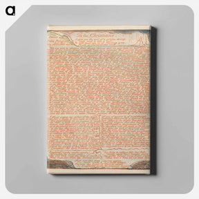 アートパネル-Jerusalem, Plate 77, "To the Christians...." - ウィリアム ブレイク Canvas.