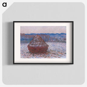 アートポスター-Haystacks - クロード モネ Poster.