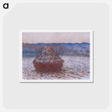 アートポストカード-Haystacks - クロード モネ Postcard.