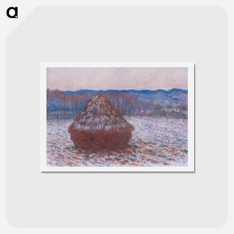 アートポストカード-Haystacks - クロード モネ Postcard.