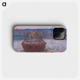 Haystacks - Claude Monet Phone Case.