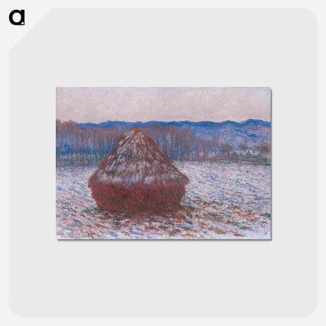 アートポストカード-Haystacks - クロード モネ Postcard.
