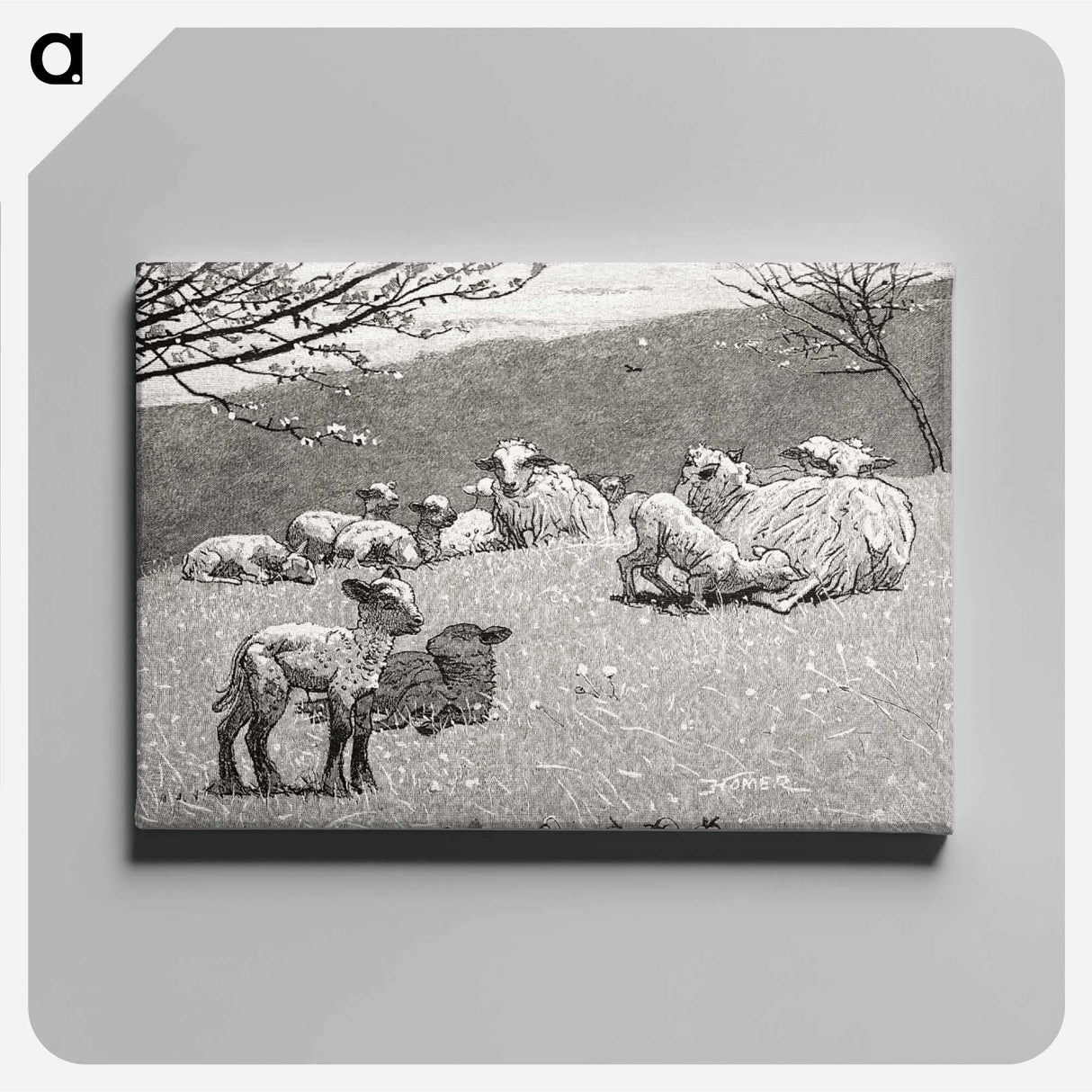 アートパネル-Spring Lamb
 - クリーブランド美術館 Canvas.