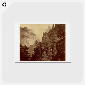 アートポストカード-Tenaya Canyon. Valley of the Yosemite
 - エドワード マイブリッジ Postcard.