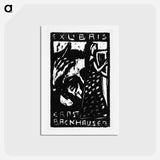 アートポストカード-Ex. Libris Ernst Backhausen I - エルンスト ルートヴィヒ キルヒナー Postcard.
