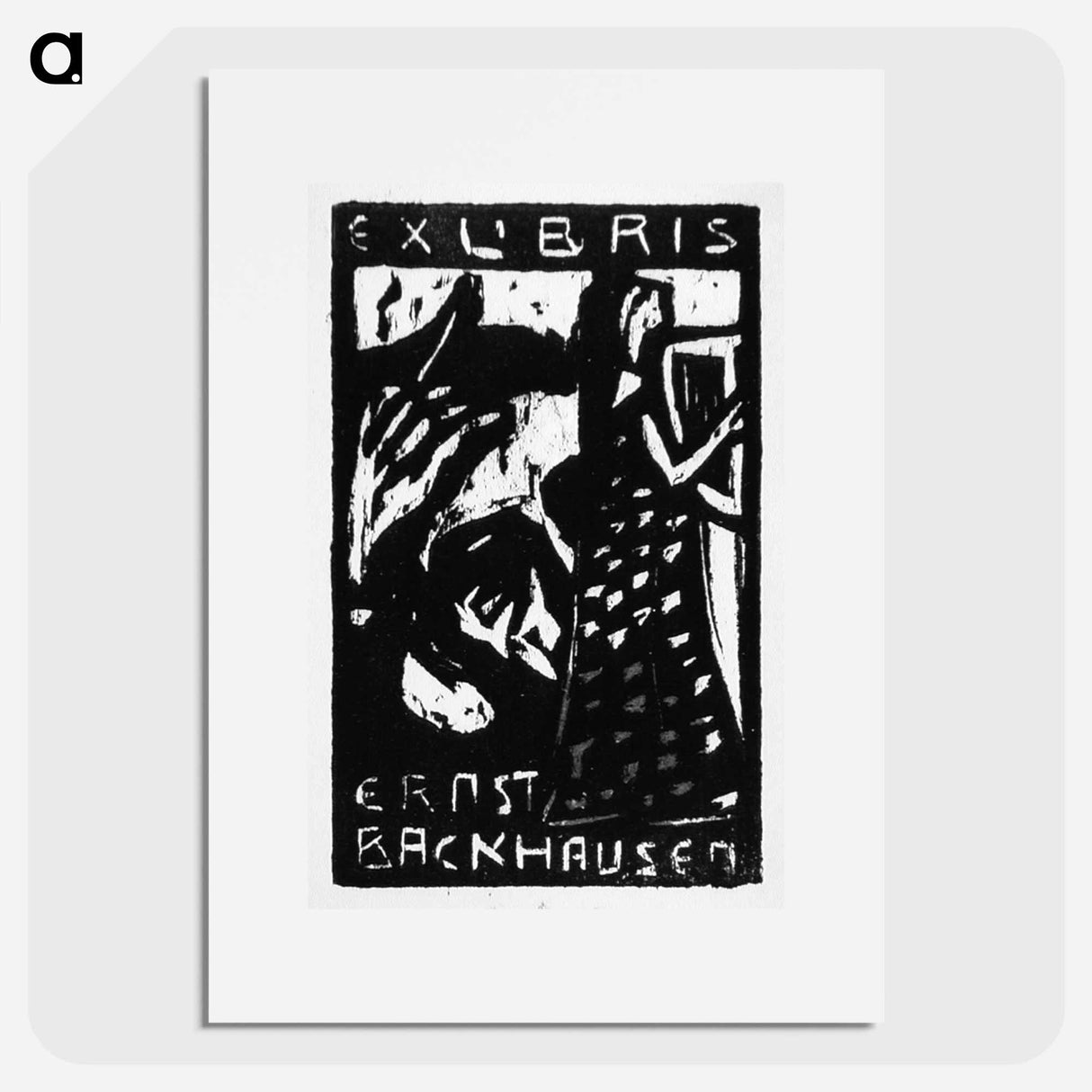 Ex. Libris Ernst Backhausen I - Ernst Ludwig Kirchner Poster.