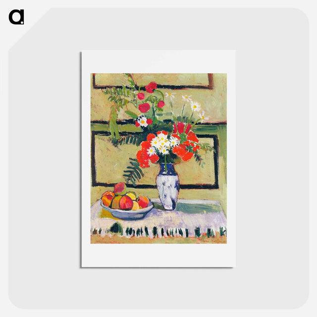 アートポストカード-Flowers and Fruit - アンリ マティス Postcard.