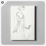 アートパネル-Yvette Guilbert Singing - アンリ ド トゥールーズ ロートレック Canvas.