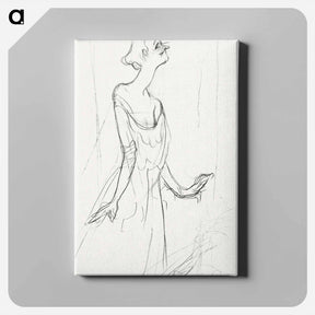 アートパネル-Yvette Guilbert Singing - アンリ ド トゥールーズ ロートレック Canvas.