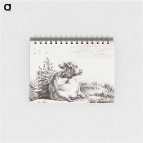 アートメモ帳-Lying cow - ジャン ベルナール Memo.