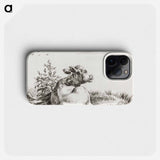 Lying cow - ジャン ベルナール Phone Case.