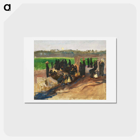 アートポストカード-Water Carriers on the Nile - ジョン シンガー サージェント Postcard.