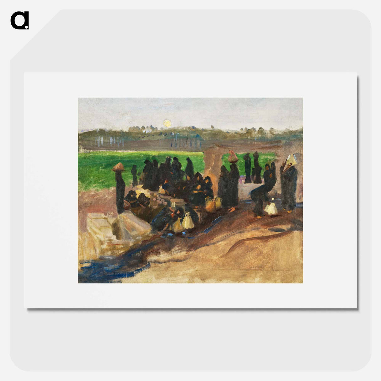 Water Carriers on the Nile - John Singer Sargent Poster.