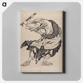 アートパネル-Album of Sketches by Katsushika Hokusai and His Disciples - 葛飾 北斎 Canvas.