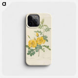 Rose illustration - Pierre Joseph Redouté Phone Case.