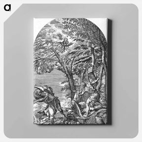 アートパネル-The Martyrdom of Saint Peter - ティツィアーノ ヴェチェッリオ Canvas.