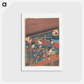 アートポストカード-Utagawa Kunisada Print
 - 歌川 国貞 Postcard.