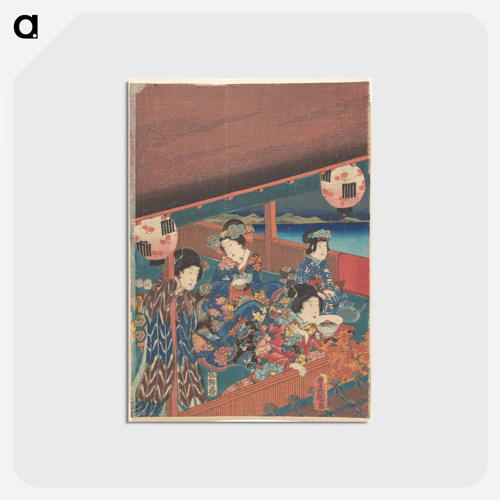アートポストカード-Utagawa Kunisada Print
 - 歌川 国貞 Postcard.