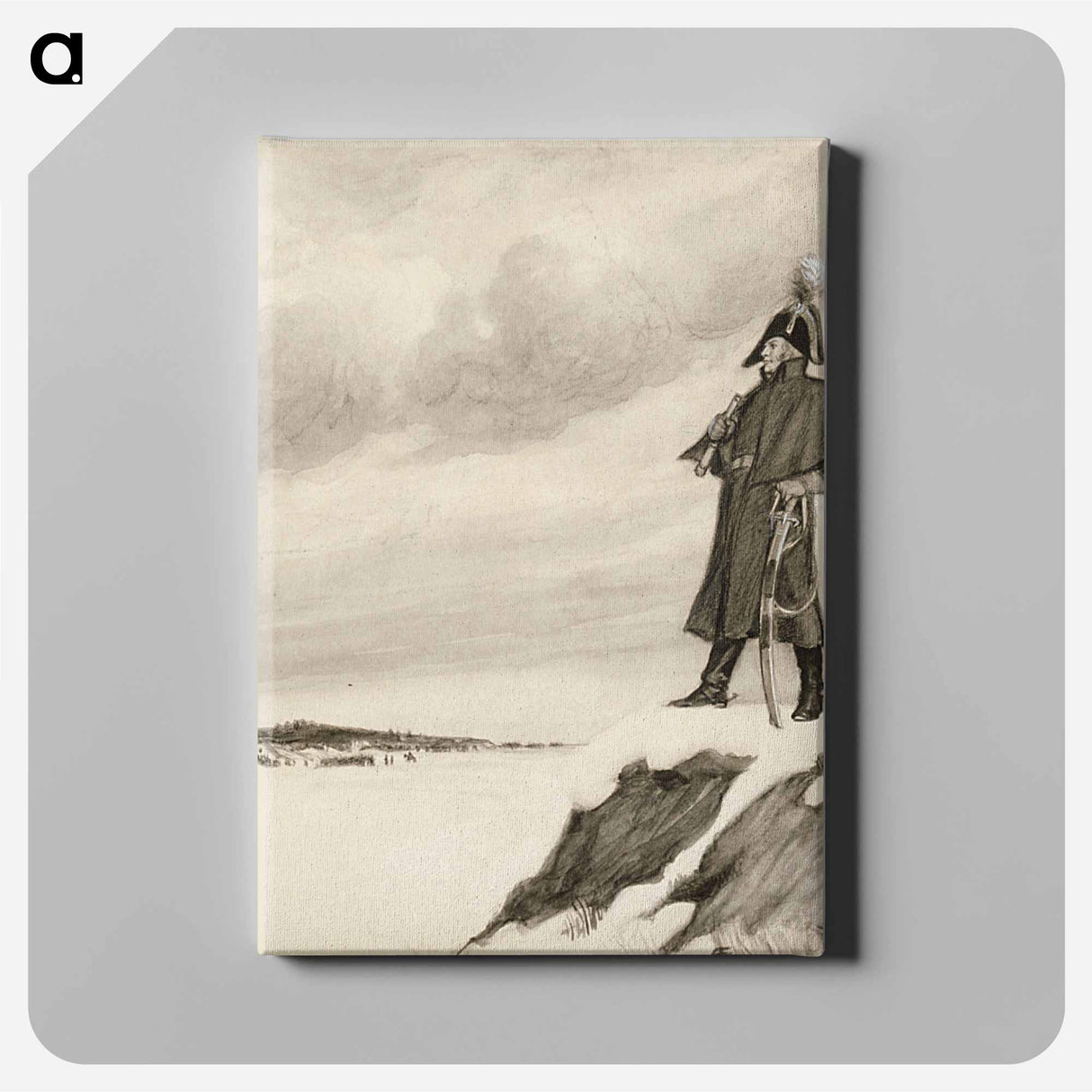 Adlercreutz at siikajoki - アルバート エーデルフェルト Canvas.