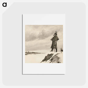 アートポストカード-Adlercreutz at siikajoki - アルバート エーデルフェルト Postcard.